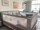 宝之轩床围栏床上护栏婴儿童床挡板宝宝防摔护栏垂直升降 【无缝设计】皇冠熊 2.2m 单面装 实拍图