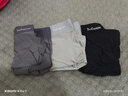 猫人男士内裤男冰丝无痕凉感10A虫草抑菌透气裤衩大码男生平角短裤头 黑色+铂灰+灰蓝 10A抑菌冰丝 3条 XL （建议120斤-140斤） 实拍图