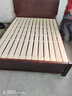 零树实木床新中式橡胶木1.5m*2m床+10cm椰棕床垫胡桃色包安装03套装 实拍图