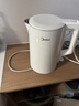 美的（Midea）电热水壶家用烧水壶泡茶0涂层食品级304不锈钢自动断电双层防烫全钢无缝1.5L大容量 MK-HJ1566 实拍图