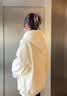 唐狮（TonLion）连帽卫衣女装2026年春秋季新款棉弹套头上衣服小个子宽松潮流帽衫 实拍图