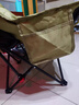 小魔户外折叠椅 折叠靠背椅加高月亮椅露营折叠凳子便携躺椅钓鱼椅 黑 实拍图