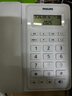 飞利浦（PHILIPS）有绳电话机座机 固定电话 办公家用 双接口 免电池 免提通话 一键拨号 黑名单 CORD022 白色 实拍图