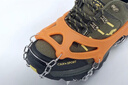 哥尔姆冰爪防滑鞋套 户外雪地 钢冰爪登山鞋 钉滑雪 橙色M码11齿 实拍图
