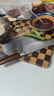 棋盘格实木菜板家用橡胶木乌檀木粘板案板面板抗菌防霉 40cm*28cm*3cm(5145) 长方形 实拍图