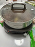 九阳（Joyoung）0涂层IH秒涮电火锅火锅专用锅电锅家用4-8人分体式可拆洗多功能电蒸锅不锈钢电煮锅6L火锅锅GN12 实拍图