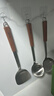 双枪304不锈钢锅铲三件套炒菜铲子汤勺子漏勺厨具套装家用榉木柄 实拍图