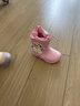 牧萌儿童雨鞋男童女童防水立体宝宝防滑耐磨卡通雨靴 粉色独角兽 15码 实拍图