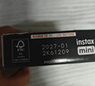 INSTAX富士拍立得 mini相纸 黑白10张(适用mini7+/9/11/40/90/LiPlay/EVO/hellokitty/Link2) 实拍图