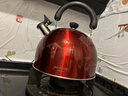 美厨（MAXCOOK）烧水壶304不锈钢响水壶 4L加厚鸣音 酒红色欧式系列MCH8696 实拍图