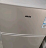 奥克斯（AUX）家用双门迷你小型冰箱 冷藏冷冻保鲜小冰箱 宿舍租房节能电冰箱 【国家补贴】BCD-30K118 基础款 银色 实拍图