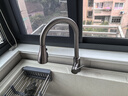 四季沐歌厨房水龙头抽拉系列冷热抽拉三功能不锈钢小蛮腰枪灰水槽龙头200M 实拍图