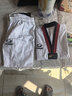 竞派 跆拳道服 纯棉长袖儿童跆拳道服成人比赛道服全棉跆拳道衣服训练服装 实拍图