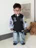 G.duck童装男童外套春秋儿童棒球服中大童春秋薄款拉链衫男孩夹克小学生 0530藏青色giesgcq 110 尺码4~5岁【100-110cm】cm 实拍图