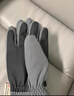 目丸保暖手套男女户外冬天骑行防寒风加绒厚触屏女防水冬季棉滑雪手套 1#雪花圆标浅灰色（拼色女款） 实拍图
