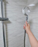 Rosecret【德国】增压淋浴花洒喷头全套强劲家用多功能洗澡手持莲蓬喷头 【星光银】单喷头+1.5米防爆软管丨浴室浴霸带软管 硅胶出水孔密集大出水量畅享淋浴 实拍图