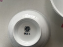 富玉景德镇陶瓷碗中式高档餐具纯素玲珑盘子家用菜盘散件送礼礼物 玉牡丹 8.5寸汤碗（拍5发6） 实拍图