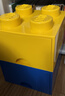 乐高（LEGO）®经典抽屉款收纳盒 玩具积木储物盒生日礼物 2*2 黄色 实拍图