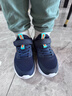特步（XTEP）儿童童鞋基础密网魔术贴舒适校园跑鞋 深邃蓝/海湾蓝 35码 实拍图