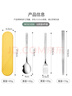 美厨（MAXCOOK）316L不锈钢筷子勺子叉子餐具套装 便携式筷勺四件套 蓝MCGC1054 实拍图