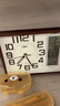 康巴丝（Compas）座钟客厅简约台钟石英钟时尚日历床头钟2991 咖木色 26cm 实拍图