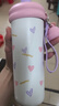 炊大皇保温杯316不锈钢高颜值女士儿童保冷吸管水杯600ml （爱心蜜糖） 实拍图