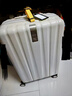 汉客扩容行李箱男京东联名款拉杆箱女象牙白24英寸大容量密码旅行箱 实拍图