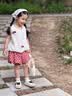 班喜迪女童夏装套装2026新款洋气儿童女孩衣服宝宝背心短裤套装夏季童装 米色 110 实拍图