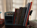 得力（deli）多功能桌面书立架收纳桌上收纳盒抽屉式置物架书挡学生/办公学习用品蓝色 PK110 实拍图