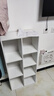 雅美乐书柜组合简易书架落地客厅卧室阳台储物收纳柜子 七格暖白 实拍图