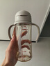 贝亲（Pigeon）自然成长翻盖直饮吸管 大童奶瓶330ml 经典款 18月+  AA278 实拍图