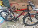 捷特耐斯山地自行车成人男女变速车 学生上学青少年上班代步车 BL-豪华硬叉版【辐条轮】-黑红色 24寸 21速 实拍图