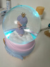 IMVE爱莎水晶球音乐盒 儿童小女孩生日礼物/女生八音盒新年礼物玩具 大号粉色旋转木马（声控+飘雪） 实拍图
