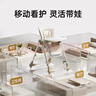 哈卡达宝宝餐椅摇椅二合一儿童可坐可躺折叠椅家用可移动暖雾米咖 实拍图
