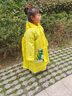 牧萌儿童雨衣带书包位男童女童女孩加长全身学生雨披 黄色恐龙 XL 实拍图