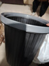 五月花压圈垃圾桶直投11L大容量黑色加厚桶身家用厨房厕所办公宿舍纸篓 实拍图
