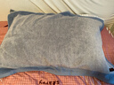 金号 A类纯棉枕巾加大加厚枕头巾 一对2条装  170g/条   52*80cm 实拍图