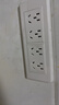 德力西开关插座面板 CD601系列 118型四位五孔20孔插座面板 雅白 实拍图