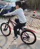 凤凰（Phoenix）儿童自行车山地车男女学生脚踏车6-15岁童车 霸道 黑红色 22寸 实拍图