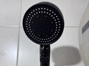 海立增压花洒喷头浴室洗澡淋浴头手持高加压莲蓬头黑色单头ZH241 实拍图