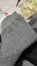 京东京造【100%纯棉10A抗菌】秋冬袜子男防臭透气休闲商务中筒袜 黑灰 实拍图