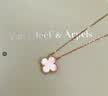 梵克雅宝（Van Cleef & Arpels）项链女款 四叶草项链Alhambra系列女士项链 送礼物【双11抢先购】 中号 白贝母 VCARA45900 15MM 保卡信息-随机年份 实拍图