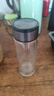 【京东物流配送】高硼硅双层玻璃杯大容量泡茶杯水杯子茶水分离杯 【双层加厚】茶杯350ml1只 实拍图