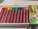 樱花（SAKURA）24色油画棒套装儿童安全蜡笔美术彩绘绘画画笔软性油性粉棒油彩棒出游新年礼物小太阳款 实拍图
