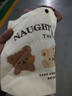 小熊帆布包女学生便携上班帆布兜手提包手拎便当帆布袋 微笑小熊（带按扣） 实拍图