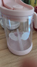 babycare三合一斜口吸管杯宝宝喝水牛奶学饮杯男女刻度儿童水杯-满杯300ml 实拍图