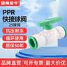 ppr快速接头4分20免热熔水管配件6分25直插式快接管件免烫活接头 25（6分）快接球阀 实拍图