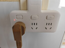 飞利浦（PHILIPS）插座转换器一转多扩展插头分控开关多功能家用电源转换头一转二插座一转三排插 插线板多用一拖二 【分控】一转3插位 实拍图