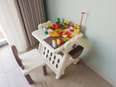 糖米 TEMI积木桌儿童玩具大颗粒书架画板多功能游戏桌男孩女孩节日生日礼物 实拍图