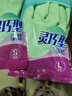 妙洁灵巧型柔韧手套 天然乳胶 1双装小号 清洁洗衣洗碗家务做饭手套 实拍图